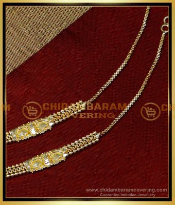MAT202 - 1 Gram Gold Ear Chains Side Mattal Design for Bride