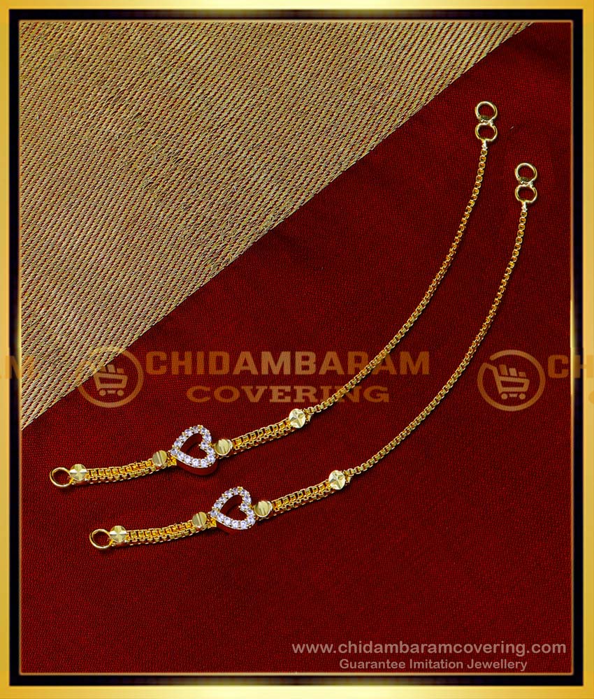 MAT204 - Latest Model Side Mattal Designs Stone Ear Chain Buy Online