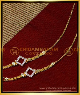 MAT205 - New Design White Stone Gold Plated Mattal for Women 