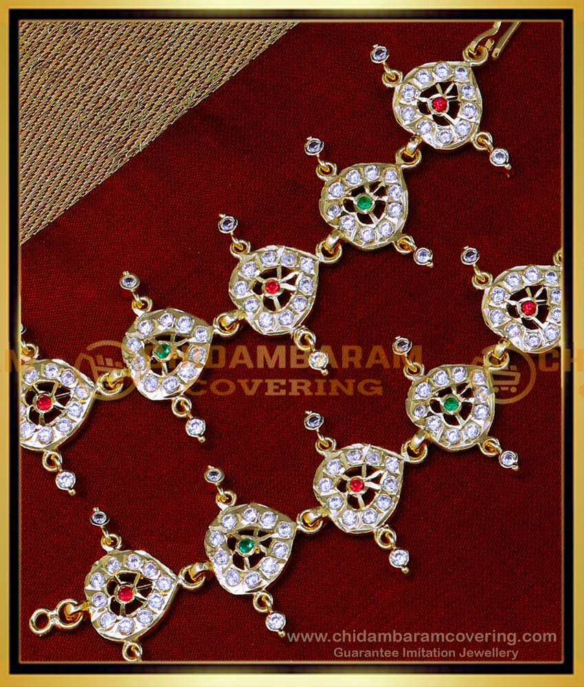 MAT207 - Impon Multi Stone Bridal Gold Maatal Design for Wedding 