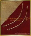MAT211 - Impon Uncut Stone Ear Chain Side Mattal Designs for Women