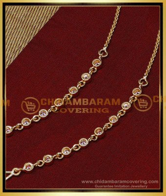 MAT211 - Impon Uncut Stone Ear Chain Side Mattal Designs for Women