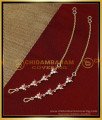MAT215 - Impon White and Ruby Stone Women Suthu Maatal Design