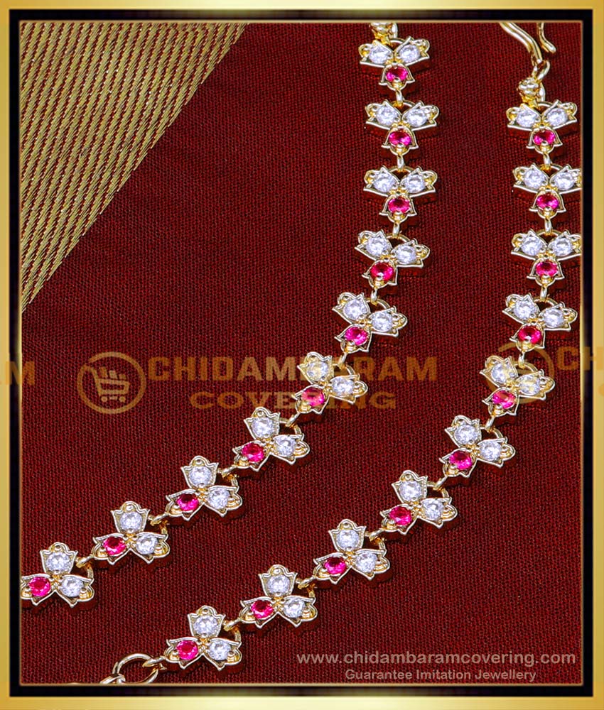 MAT219 - Gold Impon Mattal Designs 1 Gram Gold Ear Chains Online