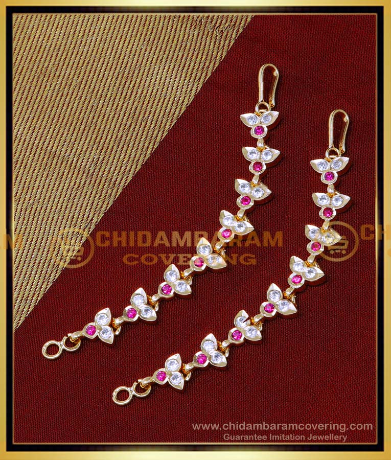 MAT222 - Impon New Gold Ear Chain Design 1 Gram Gold Gold Matilu