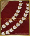 MAT224 - Gold Design White Stone Mattal Ear Chain Online Shopping