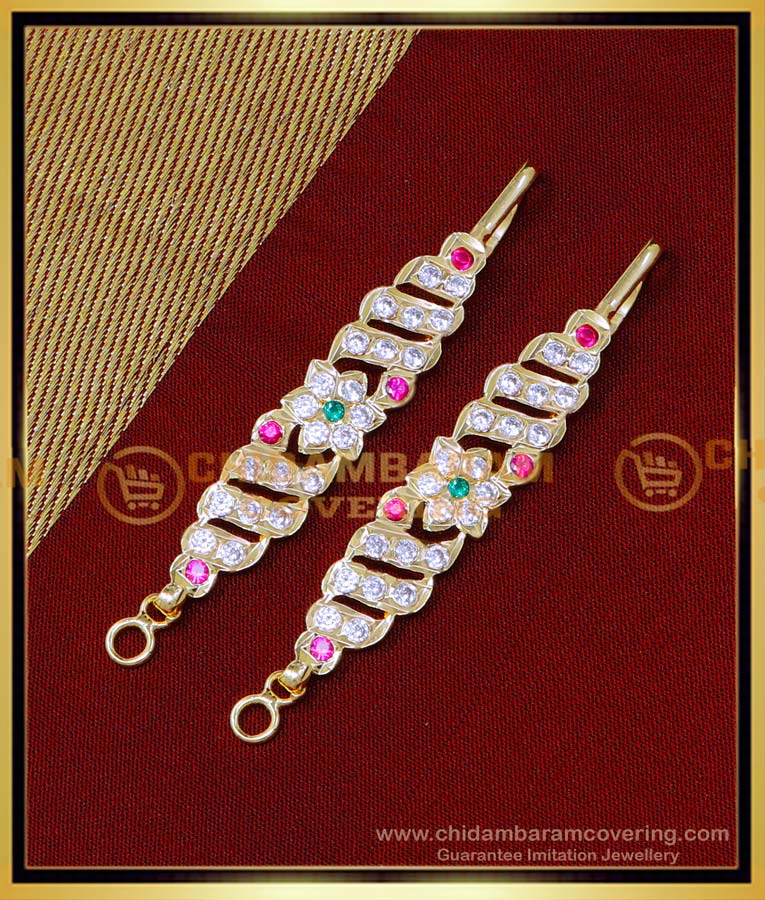 MAT229 - Trendy Small Matilu Designs Straight Ear Chain Gold Model