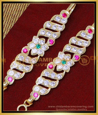 MAT229 - Trendy Small Matilu Designs Straight Ear Chain Gold Model