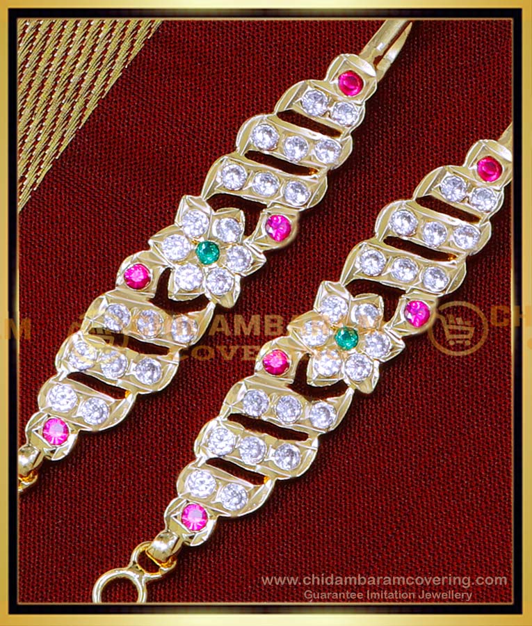 MAT229 - Trendy Small Matilu Designs Straight Ear Chain Gold Model
