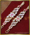 MAT240 - Bridal Wear Impon Flower Design 1 Gram Gold Ear Chains