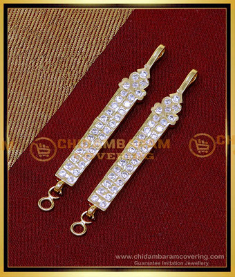 MAT243 - Impon White Stone Buttalu Latest Gold Matilu Designs