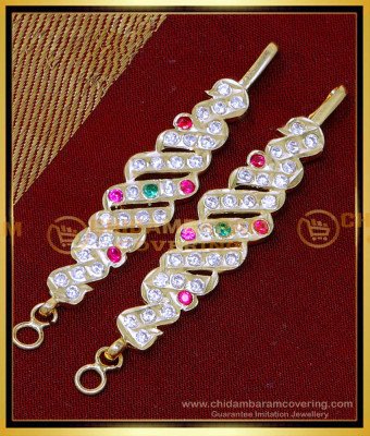 MAT246 - Elegant 1 Gram Gold Ear Chains Impon Matilu Designs