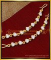 MAT252 - Impon White Stone Heart Model Matilu Designs Gold