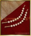 MAT253 - Gold Plated White and Ruby Stone Impon Matilu Designs