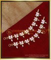 MAT259 - Wedding White Stone Ear Chain Gold Kan Chain Design