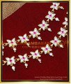 MAT259 - Wedding White Stone Ear Chain Gold Kan Chain Design