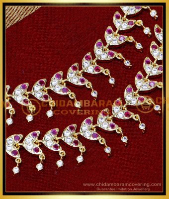 MAT261 - Bridal Wear Stone Impon Leaf Model Matilu Gold Designs