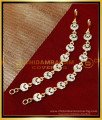 MAT266 - Unique Crescent Design White Stone Impon Ear Chain Designs