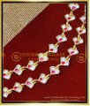 MAT273 - Trendy White and Ruby Stone Impon Side Mattal Designs
