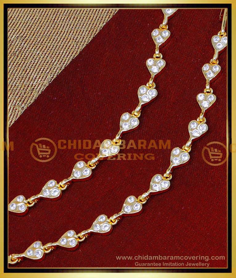 MAT274 - Impon Simple White Stone New Model Gold Matilu Design