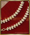 MAT276 - Attractive White Stone Leaf Model Ear Mattal Designs