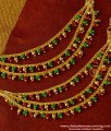 MAT28 - Trendy 1 Gram Gold  Bead Model Champaswaralu Design Ear Side Chain Buy Online
