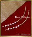 MAT291 - Impon Heart Model Stone Ear Chain for Heavy Earrings