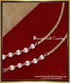 MAT291 - Impon Heart Model Stone Ear Chain for Heavy Earrings