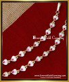 MAT295 - Impon White Ruby Stone 1 Gram Gold Ear Chains Design