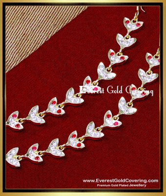 MAT297 – Latest Leaf Design Impon Ear Chain Gold Design