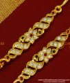 MAT45 - New Model Five Metal Multi Stone Flower Design Short Mattal Gold Plated Jewelry