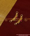 MAT055 - Beautiful Pink Stone Mini Side Maatil One Gram Gold Side Ear Chain for Women