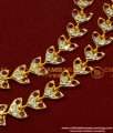 MAT57 - Five Metal Bridal Wear Leaf Design Maatal Stone Ear Chain Model Online
