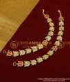 MAT59 - Attractive Leaf Design Impon Stone Maatal Bridal Wear Gold Matilu Design for Wedding