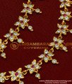 MAT63 - Traditional Impon Flower Design Hanging Drops Stone Maatal Design Wedding Jewellery Online 