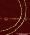 MAT064 - Simple Light Weight Daily Wear Wheat Design Ear Chain Gold Designs Online