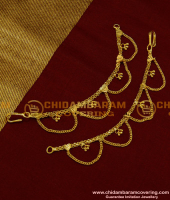 MAT067 - Traditional Hook Type Side Mattal Heart Design Ear Chain Imitation Jewelry Online