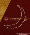 MAT071 - One Gram Gold Simple Light Weight Flexible Thin Twisted Chain Mattal Ear Chain Designs Online