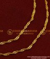 MAT071 - One Gram Gold Simple Light Weight Flexible Thin Twisted Chain Mattal Ear Chain Designs Online