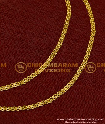 MAT072 - Gold Plated Simple Light Weight Flexible Thin Delhi Chain Ear Chain Mattal Designs Online