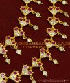 MAT74 - Traditional Impon Bridal Wear Five Metal Design Stone Matilu Design Side Ear Chain Online