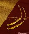 MAT90 - Real Gold Designs Ear Chain Leaf Model Plain Gold Forming Side Matilu for Women