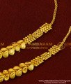 MAT90 - Real Gold Designs Ear Chain Leaf Model Plain Gold Forming Side Matilu for Women