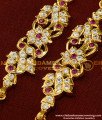 MAT92 - Trendy Impon Short Matilu Designs Ad Stone Five Metal Ear Chain Online