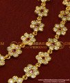 MAT95 - Beautiful Impon Ad Stone Flower Design Geti Mattal Side Ear Chain for Wedding