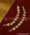 MAT96 - Panchaloha Gold Plated Ear Chain Bridal Wear 5 Metal Impon Multi Stone Maatal Online 