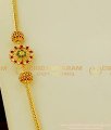 MCHN113 - Gold Design Thali Chain Flower Design Side Mugappu1 Gram Gold Design for Women