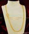 MCHN118 - Real Gold Design Impon White Stone Mugappu With Chain Buy Online Shopping