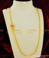 MCHN120 - Trendy Impon Multi Stone Side Pendant Mugappu Chain Gold Plated Jewellery 