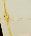 MCHN121 - One Gram Gold Covering Impon Multi Stone Mugappu Chain Buy Online